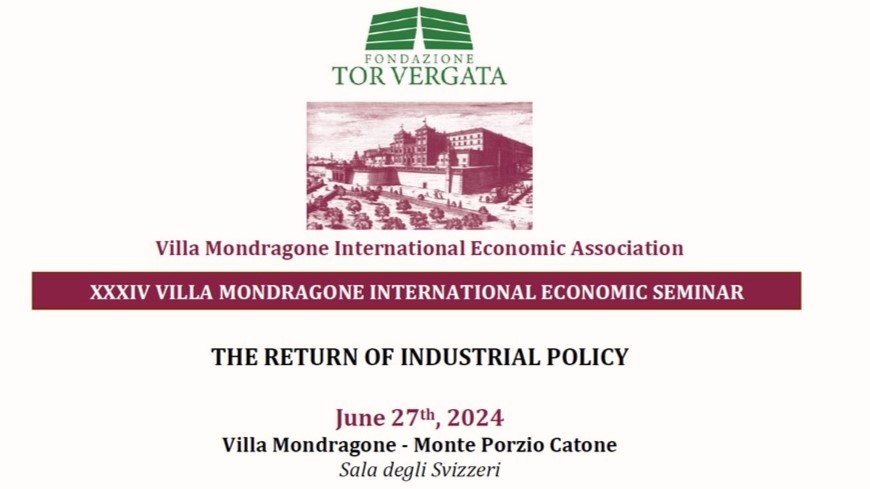 XXXIV Villa Mondragone Economic Seminar 2024